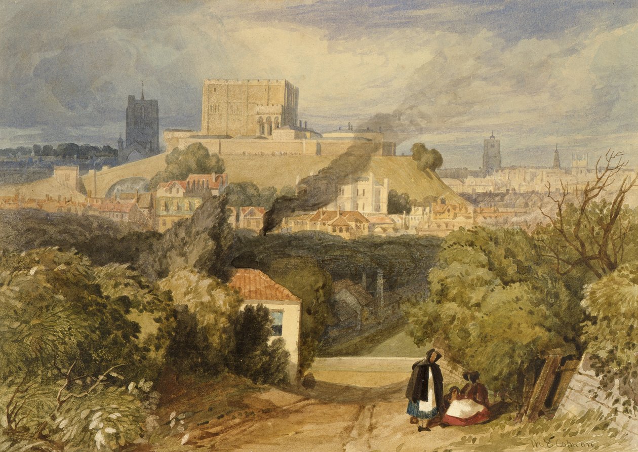Nr.1188 Norwich fra øst, ca.1828 af Miles Edmund Cotman