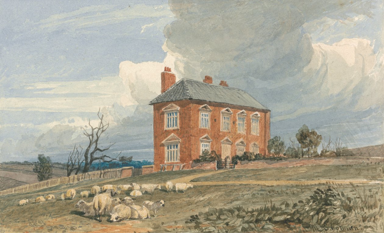 Irmingland Hall, Norfolk af Miles Edmund Cotman