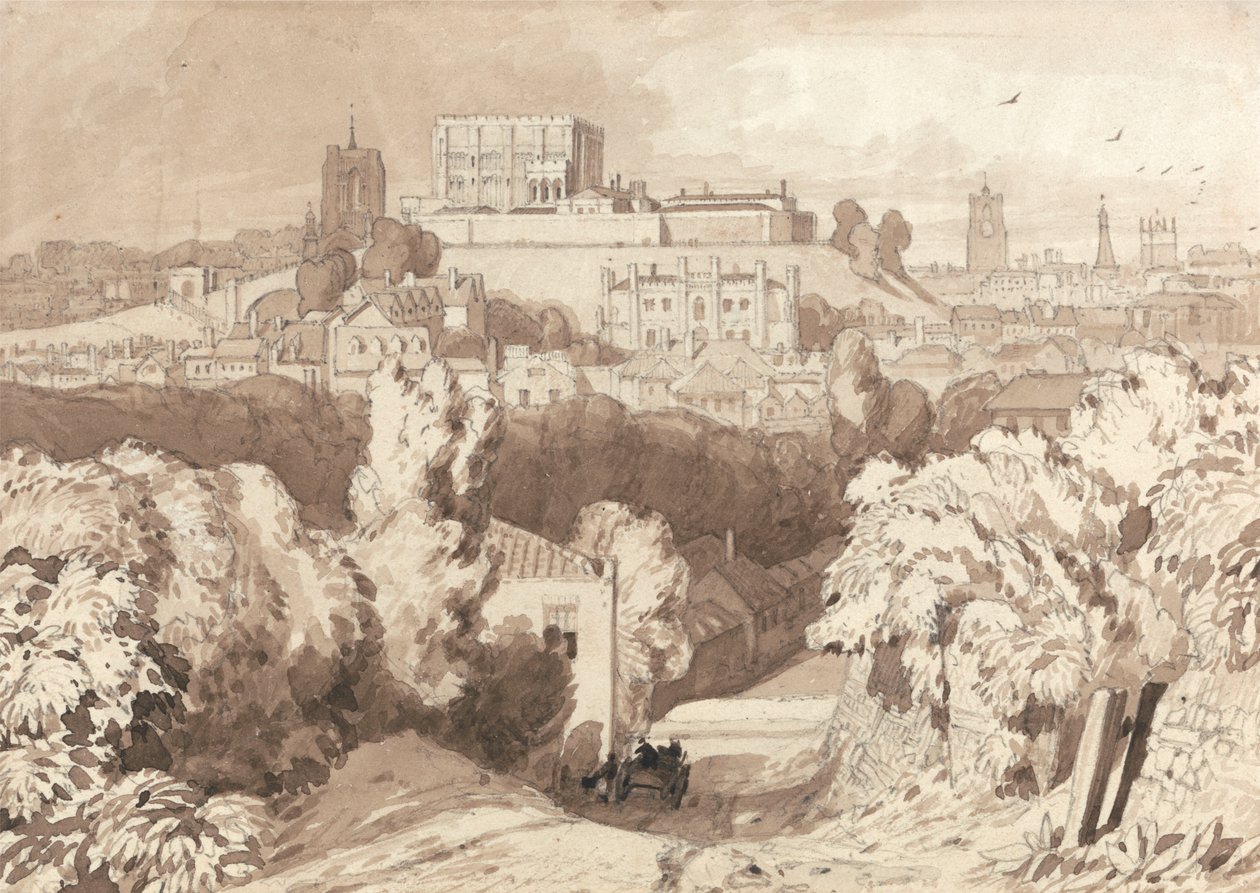 Udsigt over Norwich af Miles Edmund Cotman