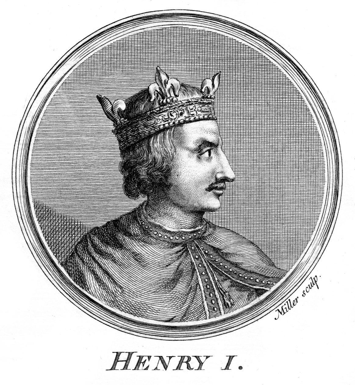 Henrik I, konge af England. af Miller