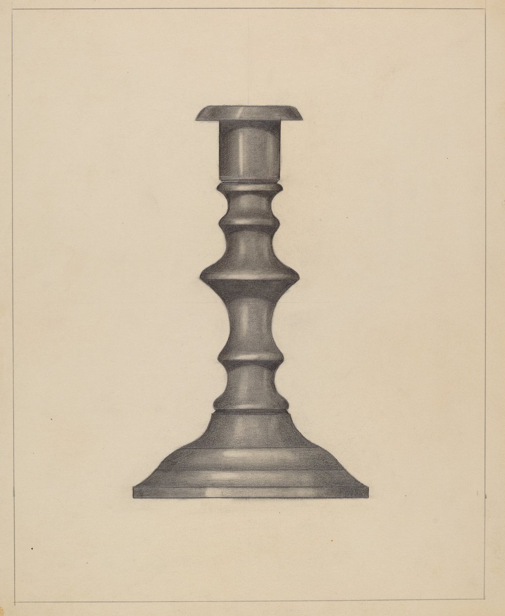 Lysestage, ca. 1937. af Mina Lowry