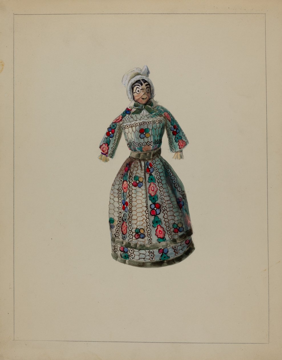 Dukke, c. 1936. af Mina Lowry