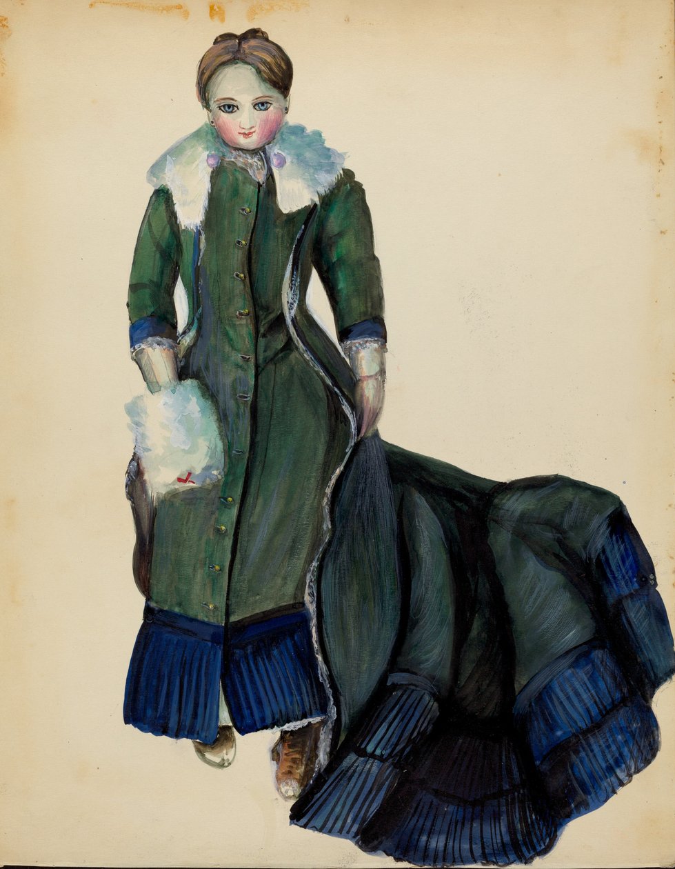 Dukke, c. 1936. af Mina Lowry