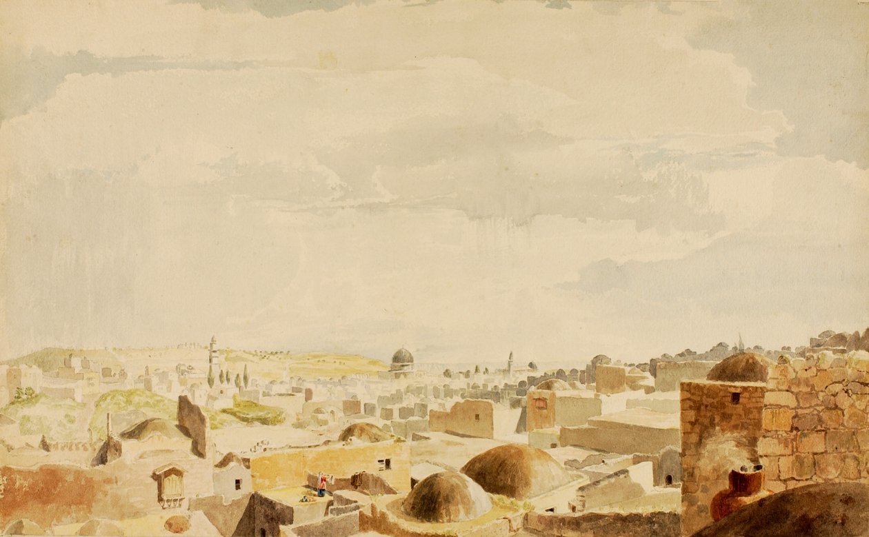 Jerusalem, Israel, 1844. af Miner Kilbourne Kellogg