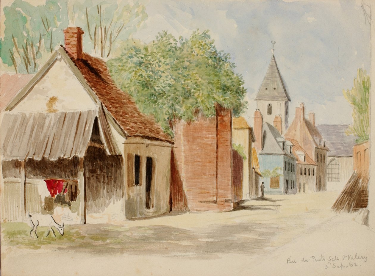 Rue du Puits Sale, St. Valery af Miner Kilbourne Kellogg