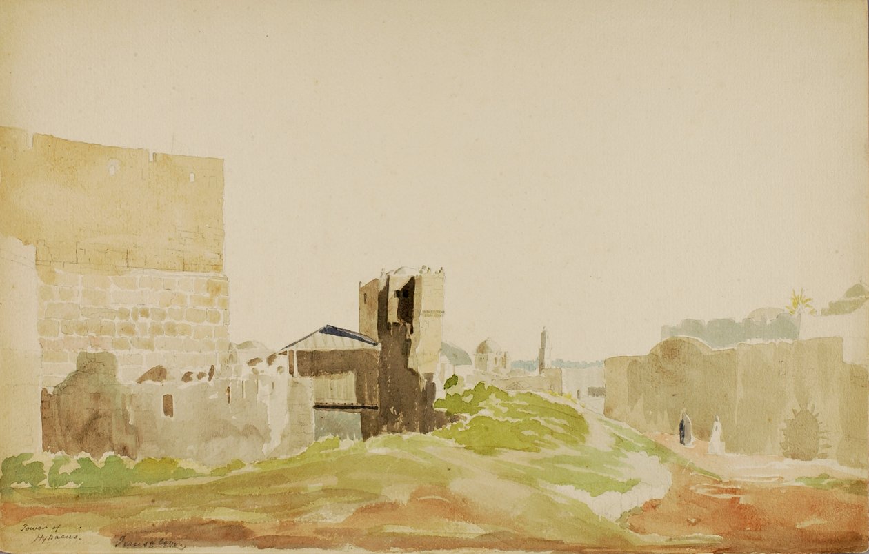 Tower of Hypacus, Jerusalem, n.d. af Miner Kilbourne Kellogg