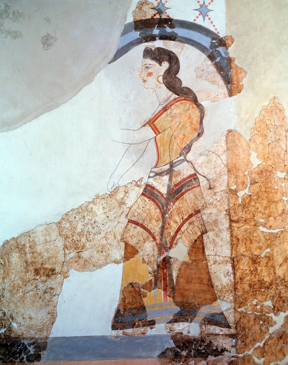 Kvindefigur (fresko af Minoan