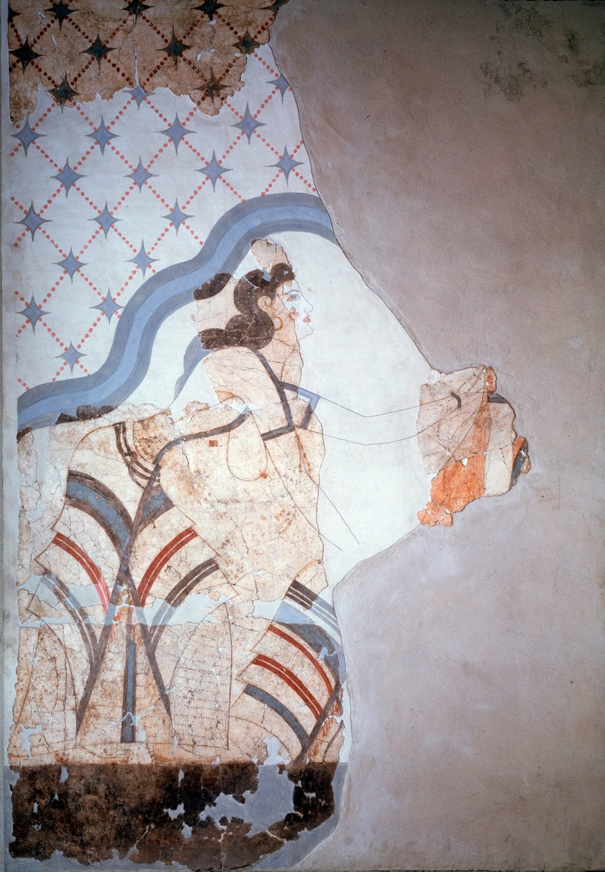 Kvindefigur (fresko af Minoan