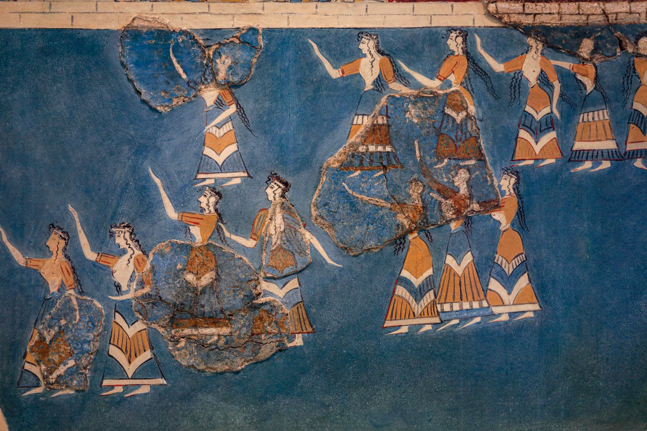 Sacred Grove og Dance Fresco af Minoan