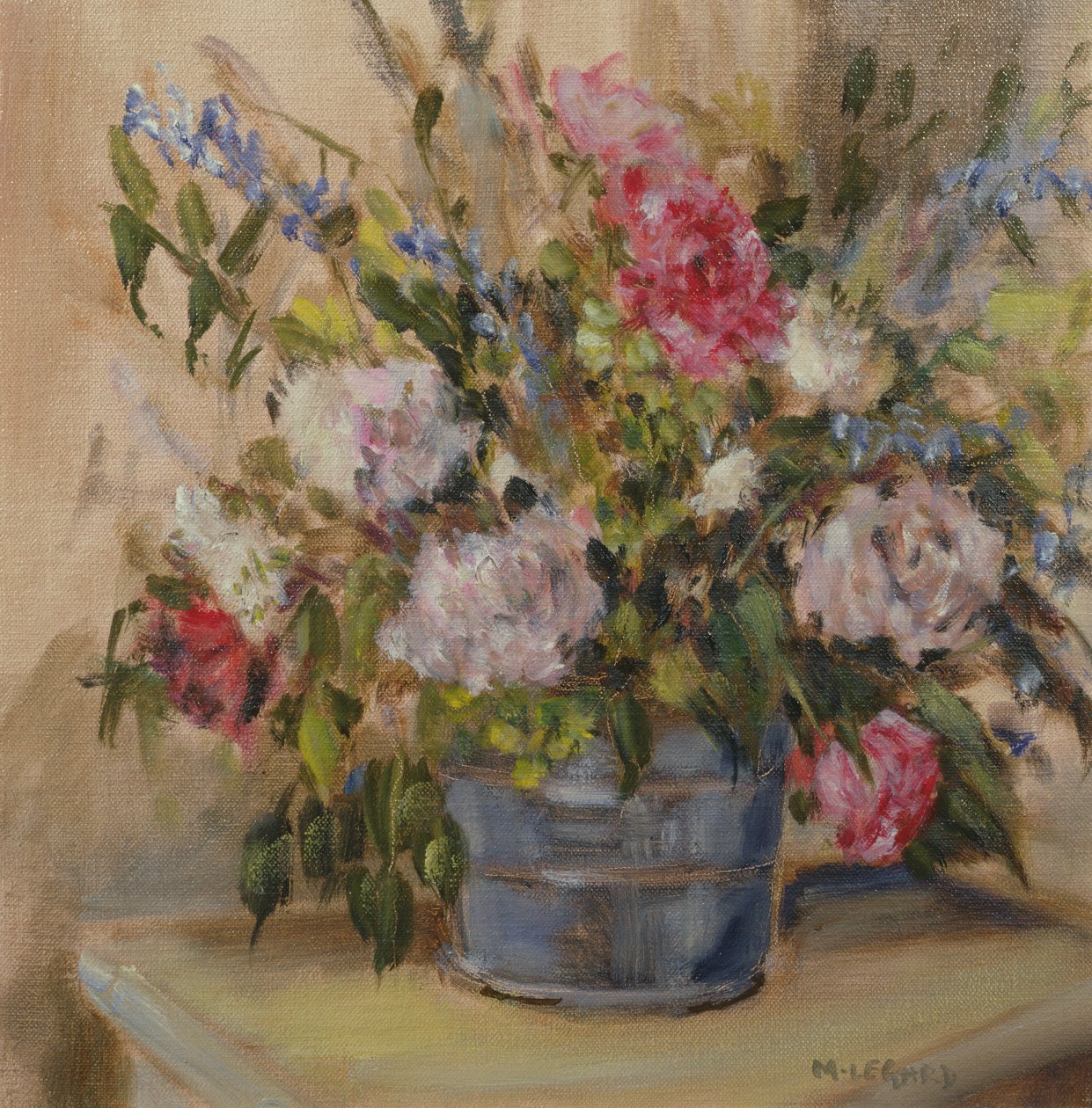 Blomster i en spand af Miranda Legard