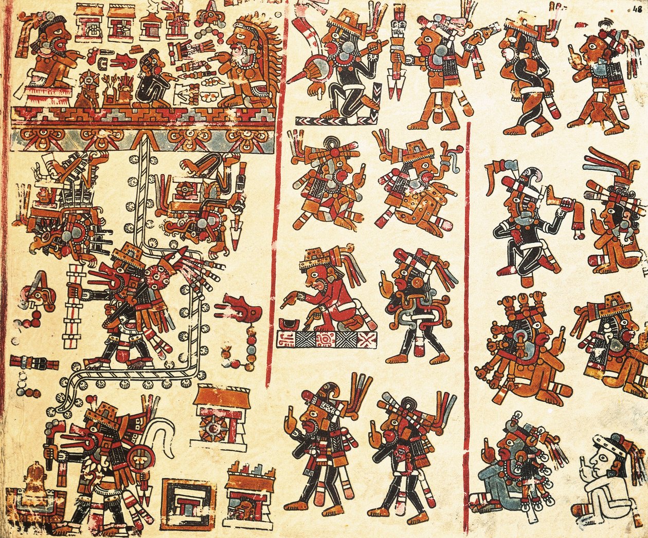 Den mexicanske Codex i Venedig af Mixtec Mixtec