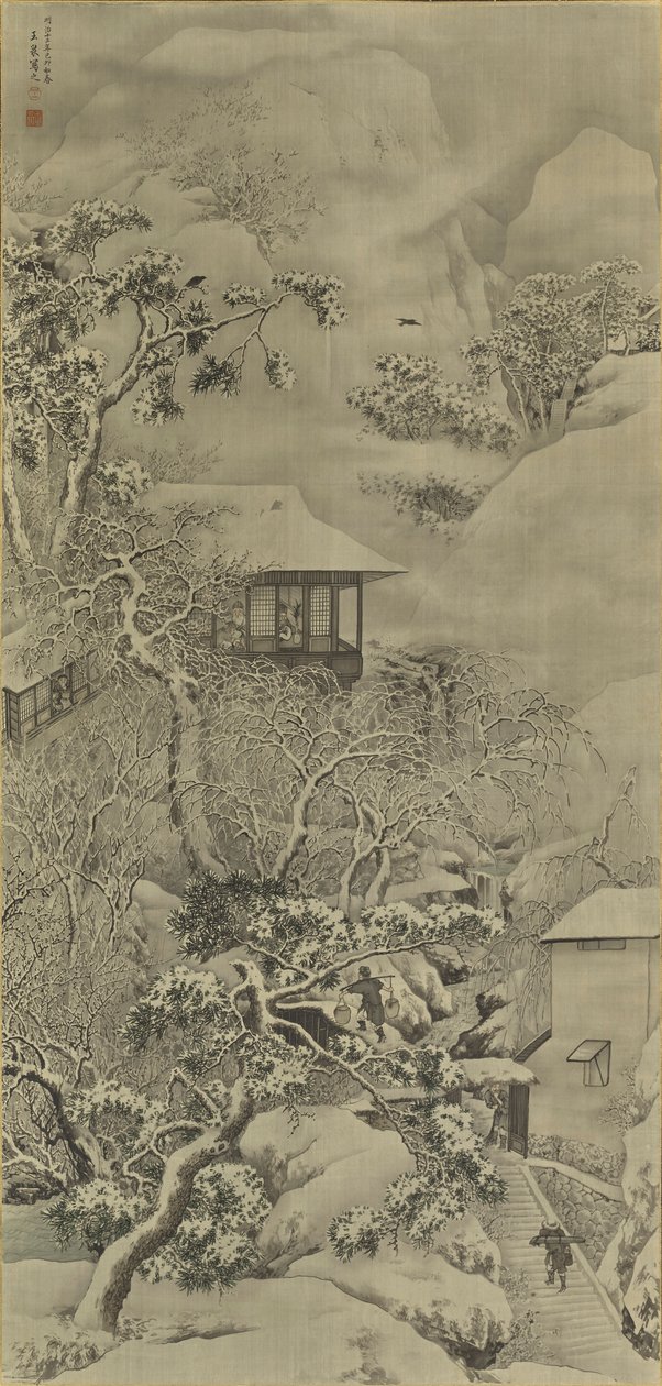 Snelandskab af Mochizuki Gyokusen