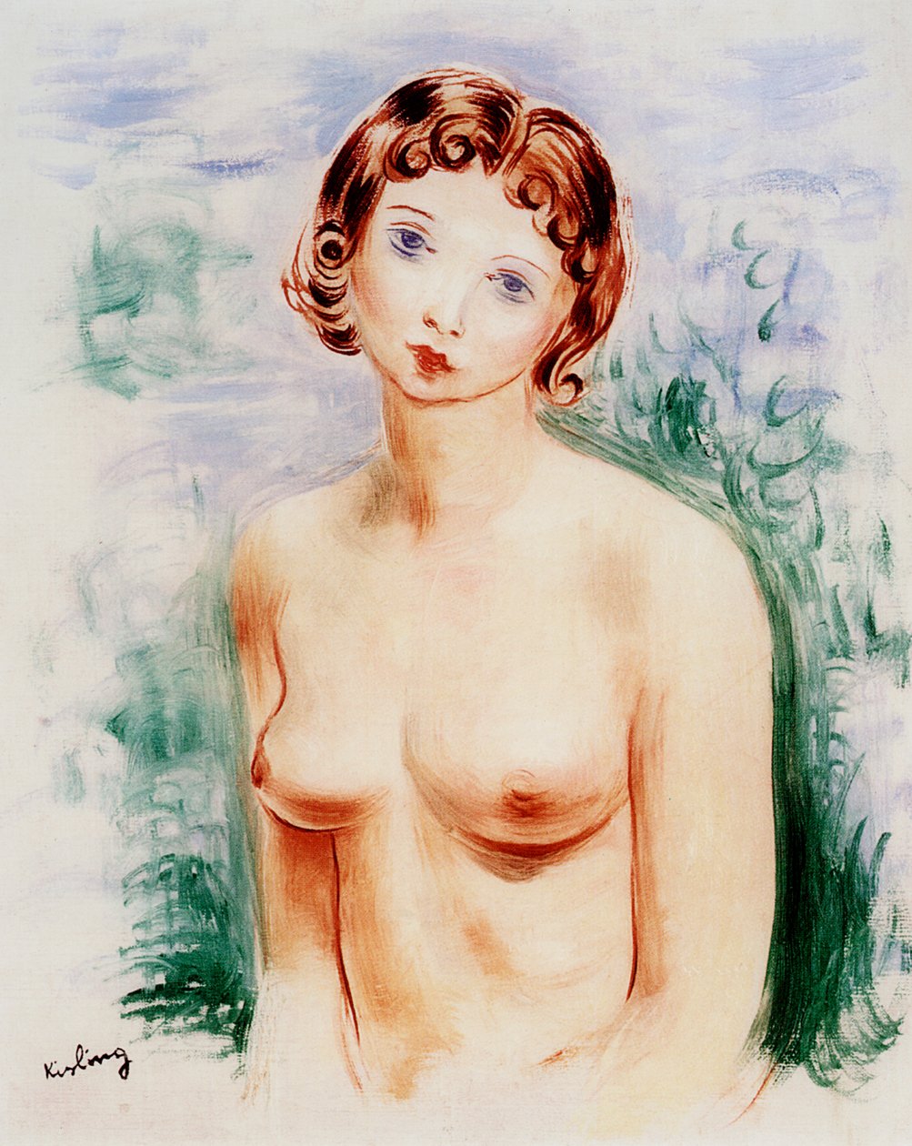 Kvinde nøgen, 20. århundrede af Moise Kisling