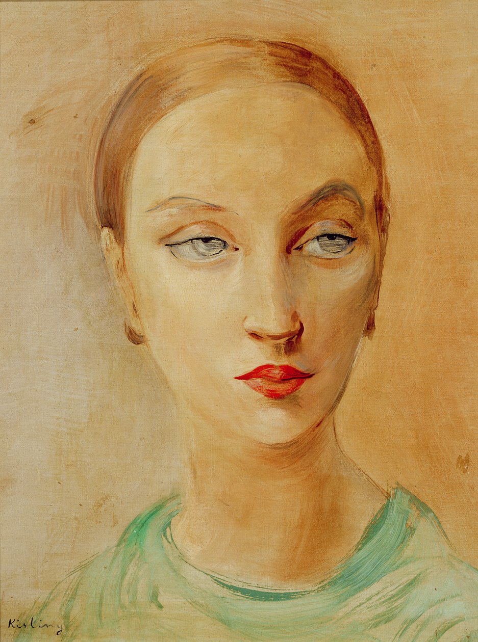 Hovedet af en kvinde af Moise Kisling