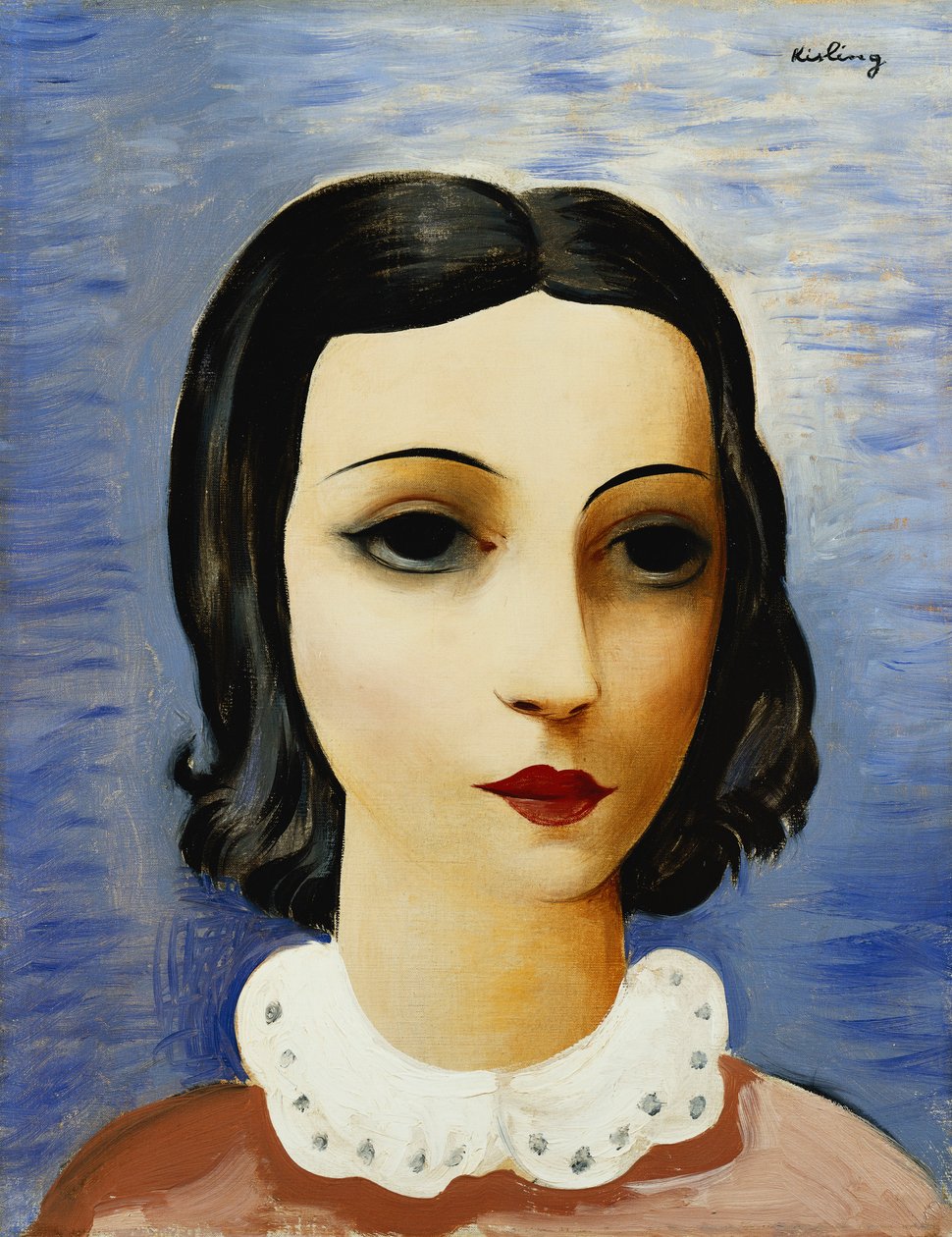 Portræt af en ung pige af Moise Kisling