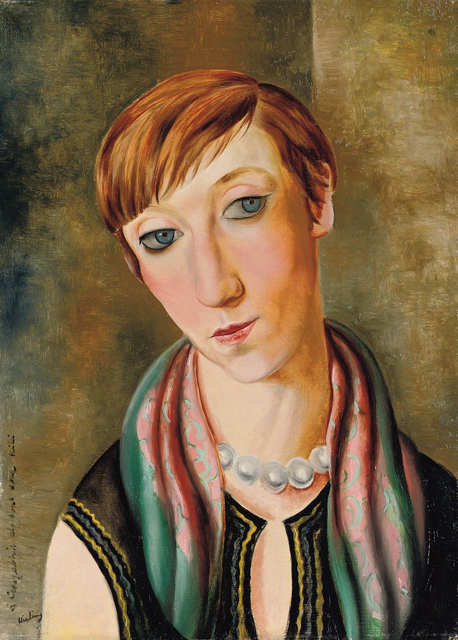 Portræt af Madame Renee Kisling af Moise Kisling