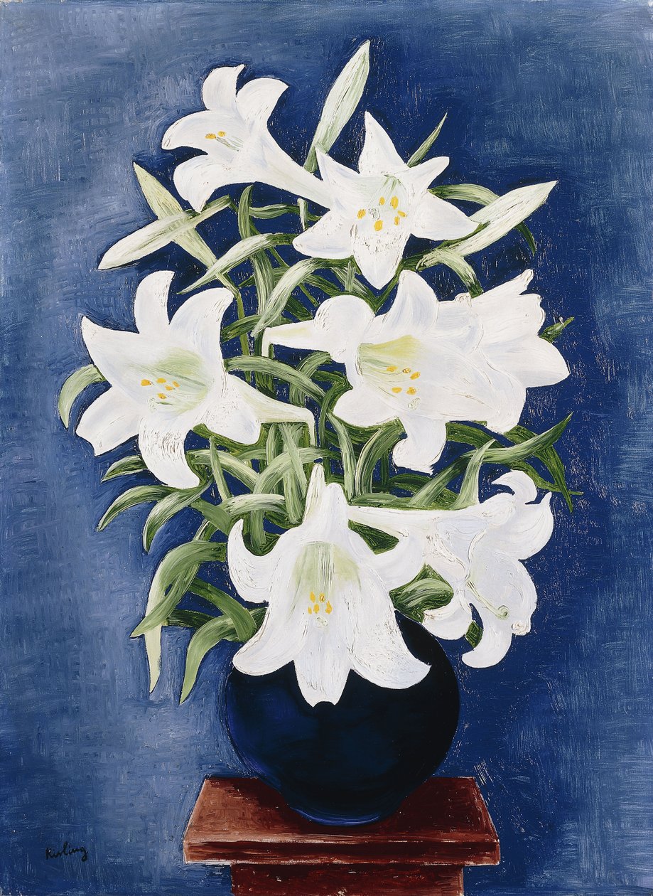 Vase med liljer; Vase de Lys af Moise Kisling