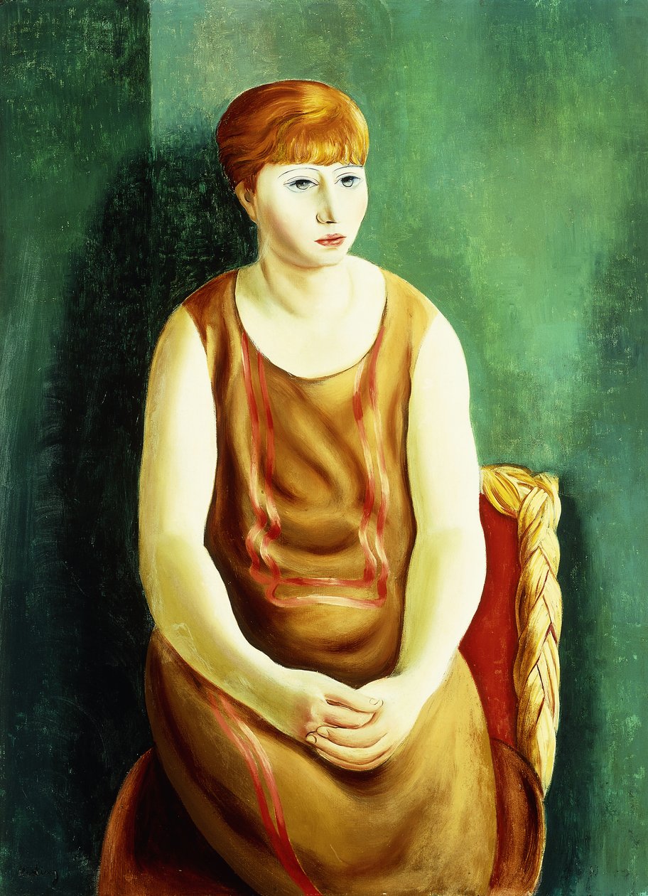 Siddende kvinde; Femme Assise af Moise Kisling