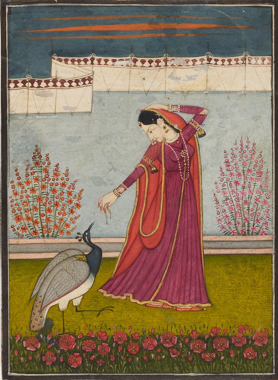 Mor Priya, c1800 af Mola Ram