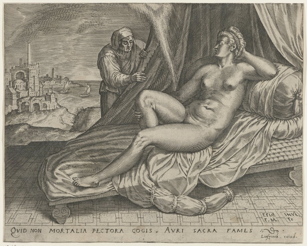 Jupiter og Danaë af Monogrammist FME