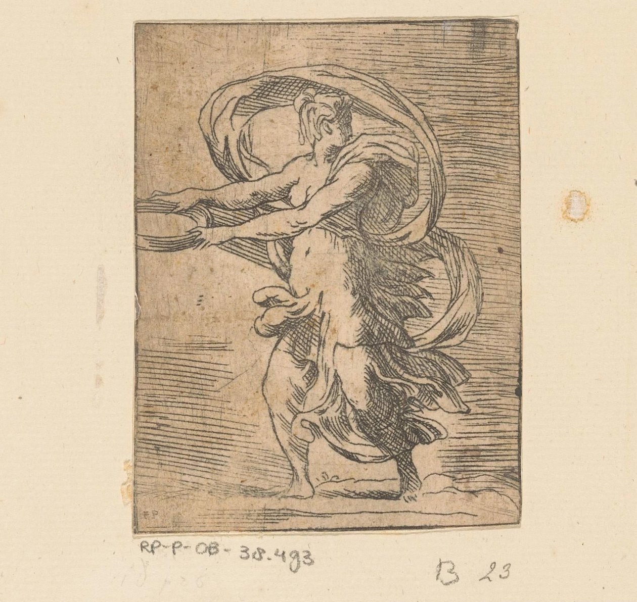 Ung kvinde med plateau af Monogrammist FP (Italië; 16e eeuw)