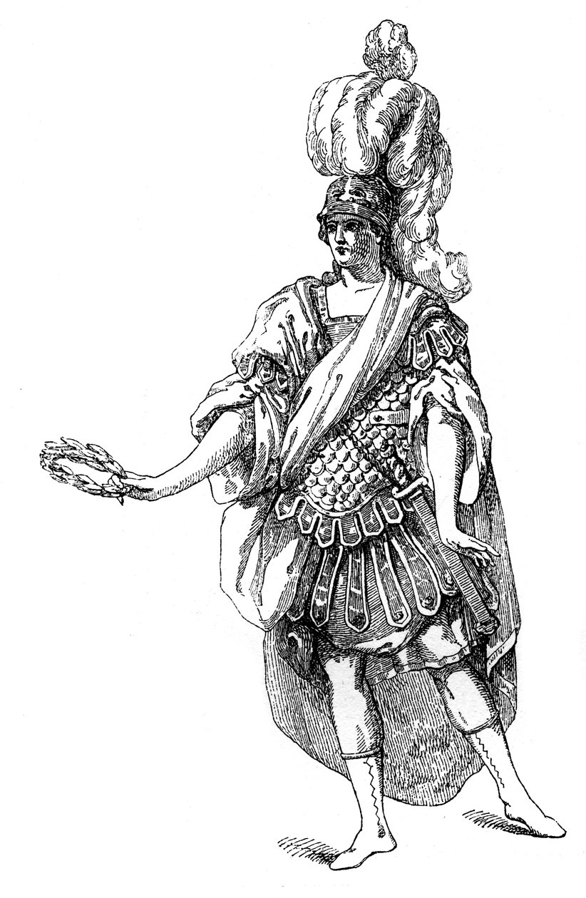 Kostume fra det franske teater, 1885. af Moreau
