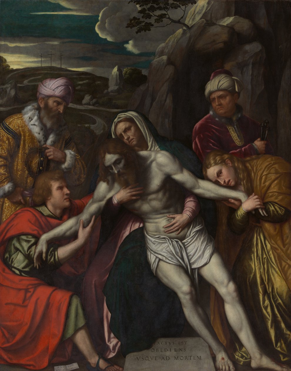 Begravelsen, 1554. af Moretto da Brescia