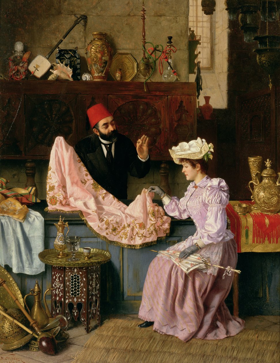 In the Souk, 1891 (panel) af Moritz Stifter