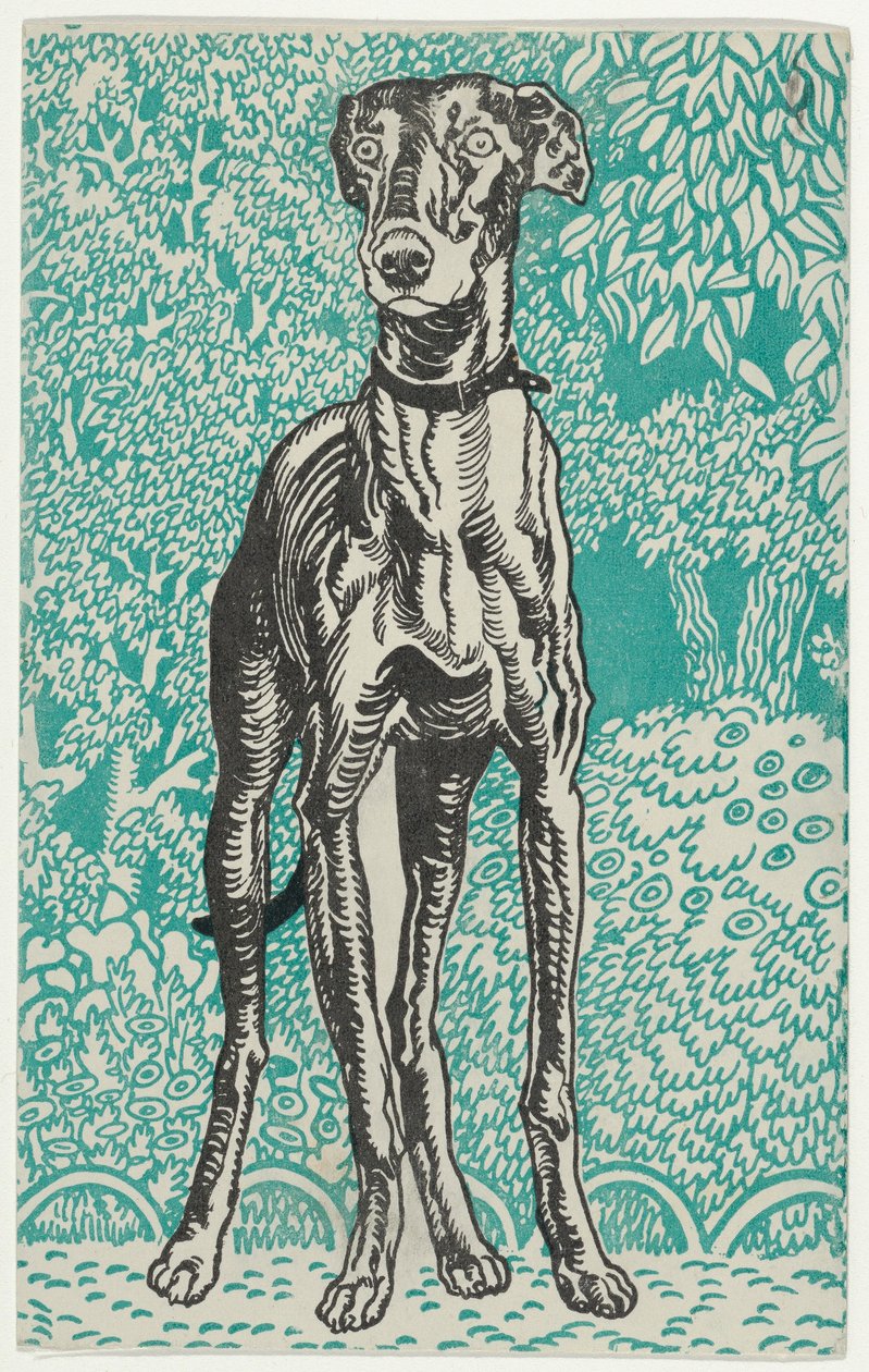 Greyhound, 1912. af Moritz Jung