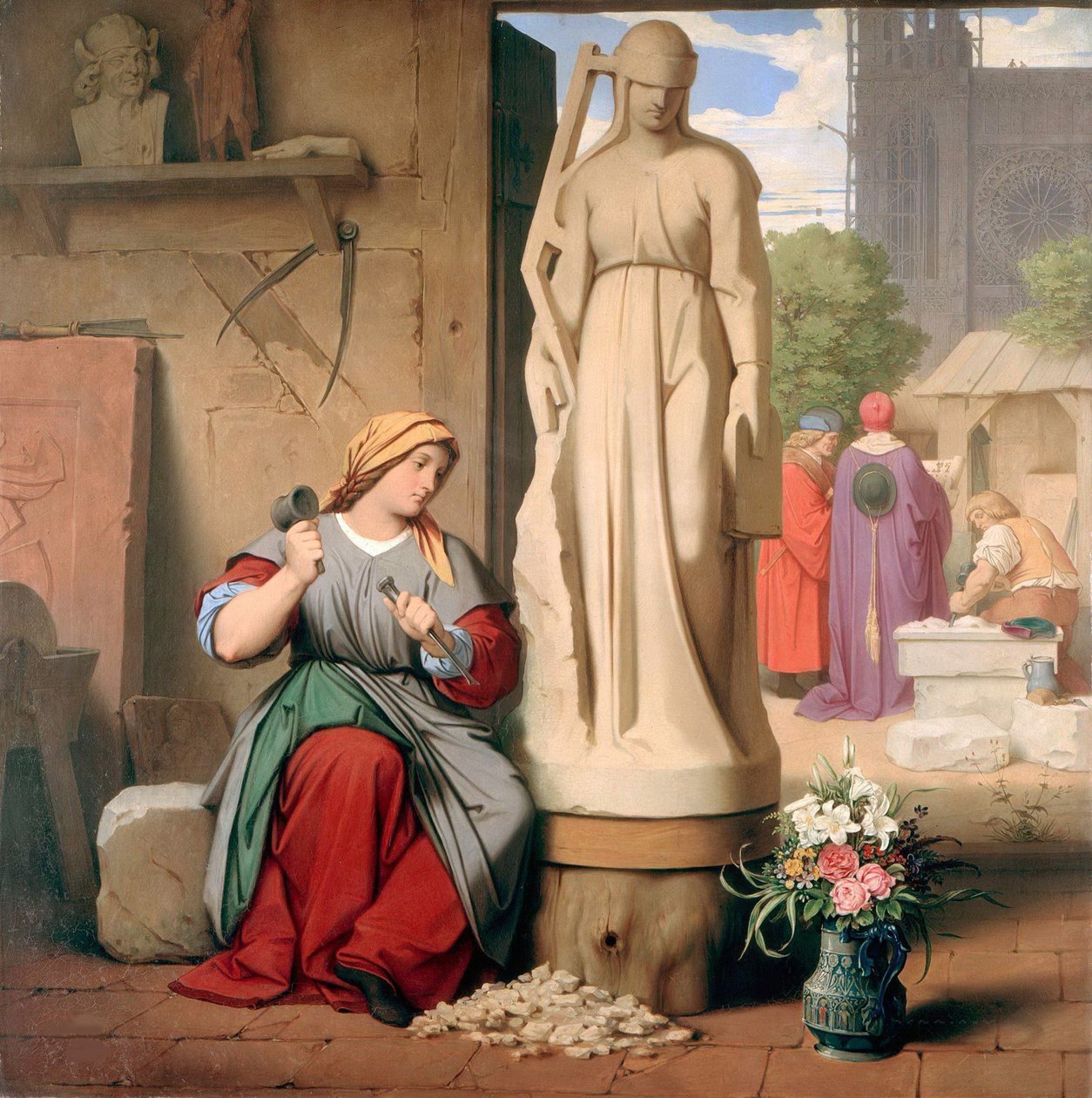Sabina von Steinbach, 1844. af Moritz Ludwig von Schwind