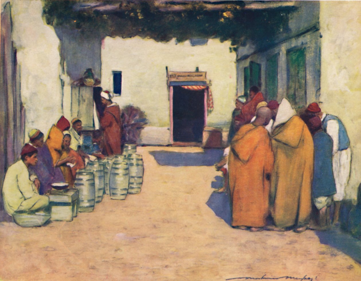 A Courtyard, 1903dani af Mortimer L Menpes
