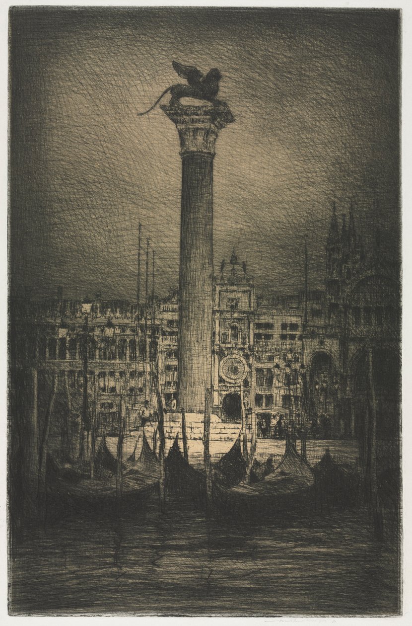 St. Marks Piazza, 1910. af Mortimer Menpes