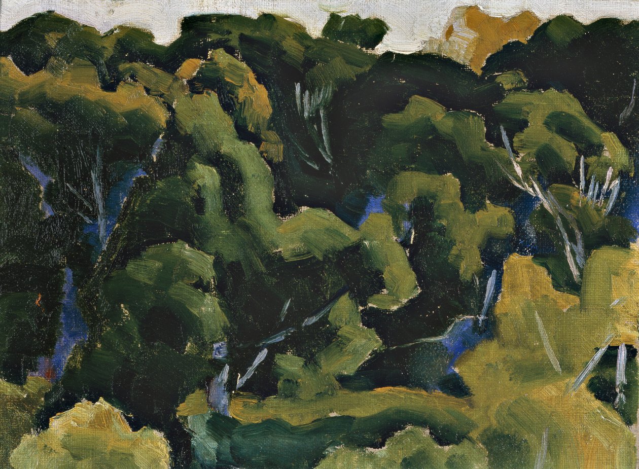 Landskab i grønt, c.1911-1912 af Morton Livingston Schamberg