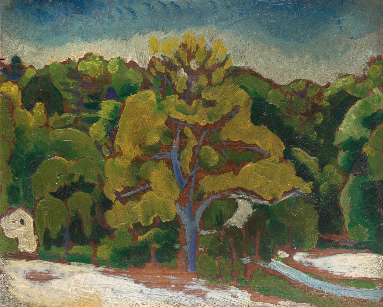 Landskab, ca. 1912. af Morton Livingston Schamberg