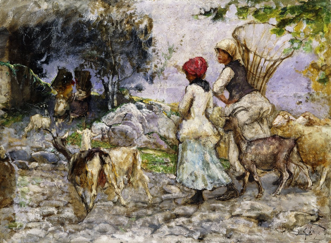 Gedehyrderne, af Mose Bianchi