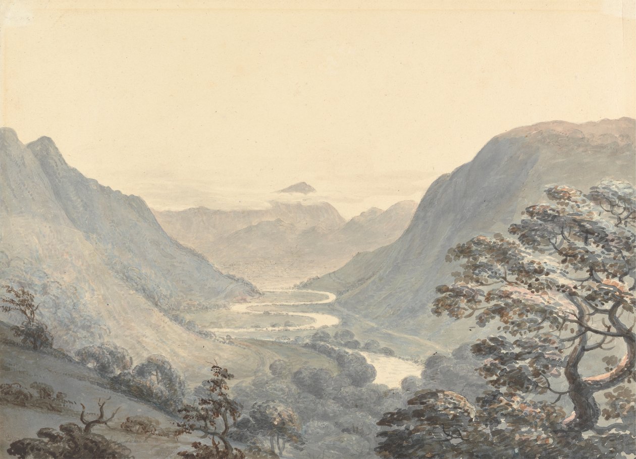 Den smukke Vale og Mowddach-floden, Merionethshire af Moses Griffith