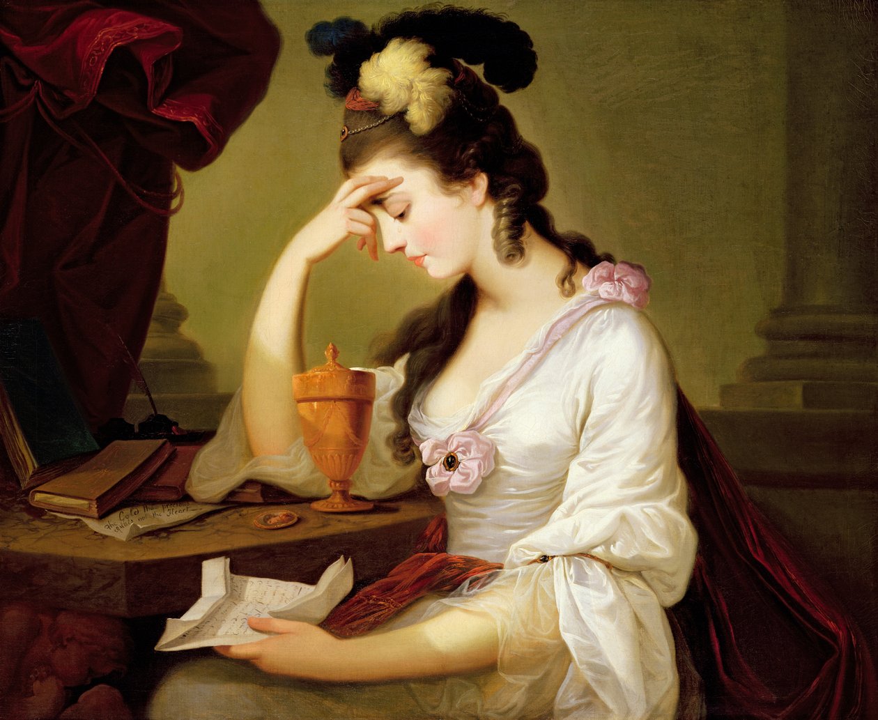 Sigismonda og Guiscardos hjerte af Moses Haughton