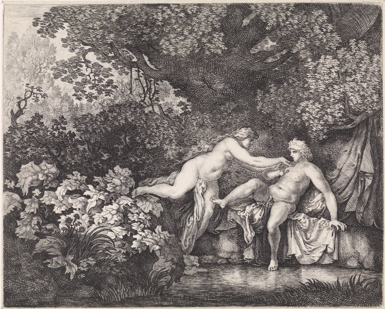 Salamacis og Hermaphroditus af Moyses van Wtenbrouck