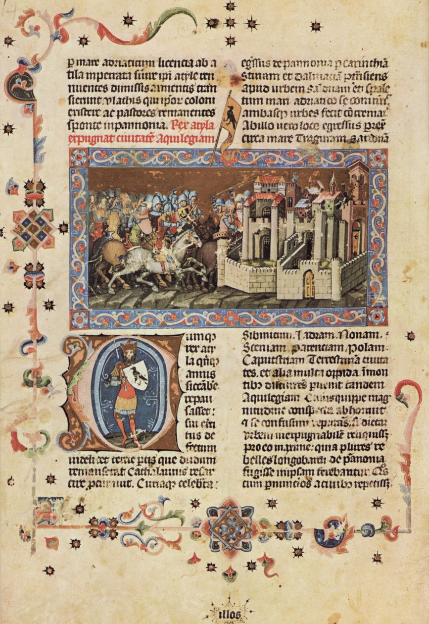 Illuminated Chronicle; Chronicon Pictum; Billedkronik 14 af Márk Kálti