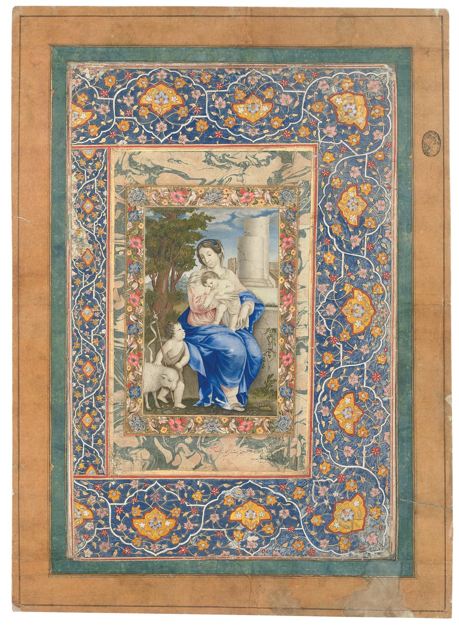 Madonna og barn, 1682-83 af Muhammad Zaman