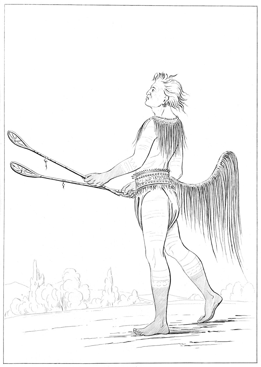 En fremtrædende boldspiller, 1841. af Myers and Co