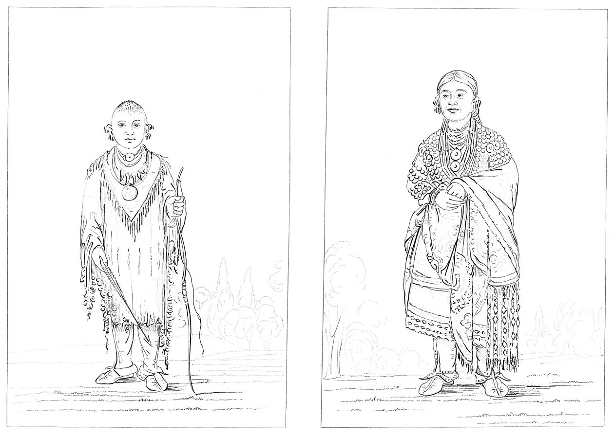 Sac and Fox Indians, 1841. af Myers and Co