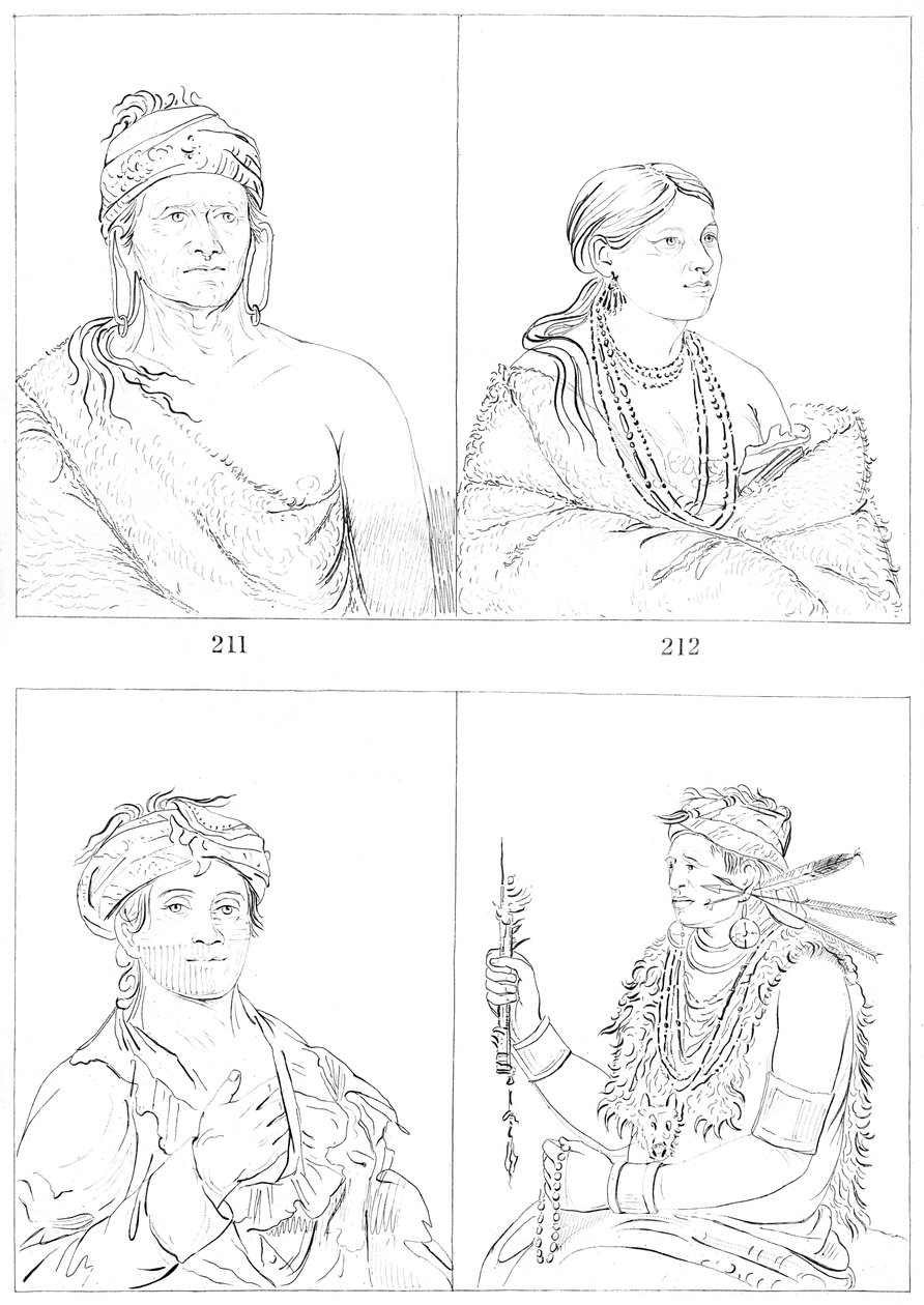 Shawnees, 1841. af Myers and Co
