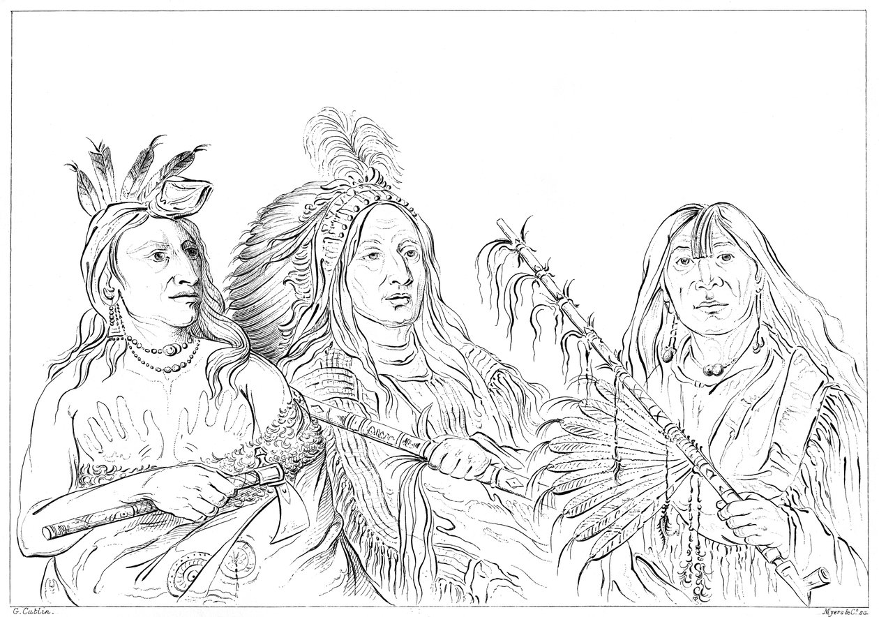 Sioux, 1841. af Myers and Co