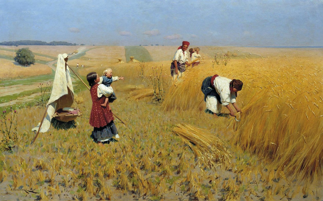 Høst i Ukraine, 1886 af Mykola Kornylijowytsch Pymonenko