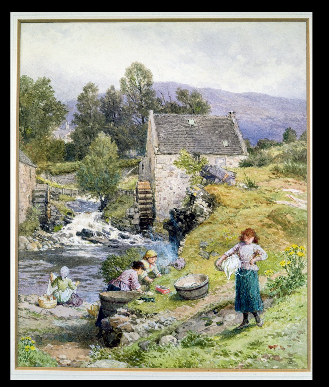En Møllepool af Myles Birket Foster