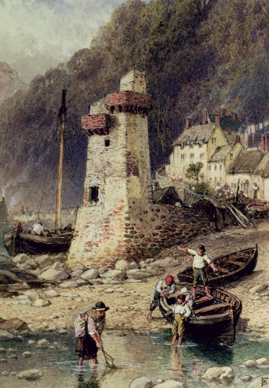 Lynmouth, Devonshire af Myles Birket Foster