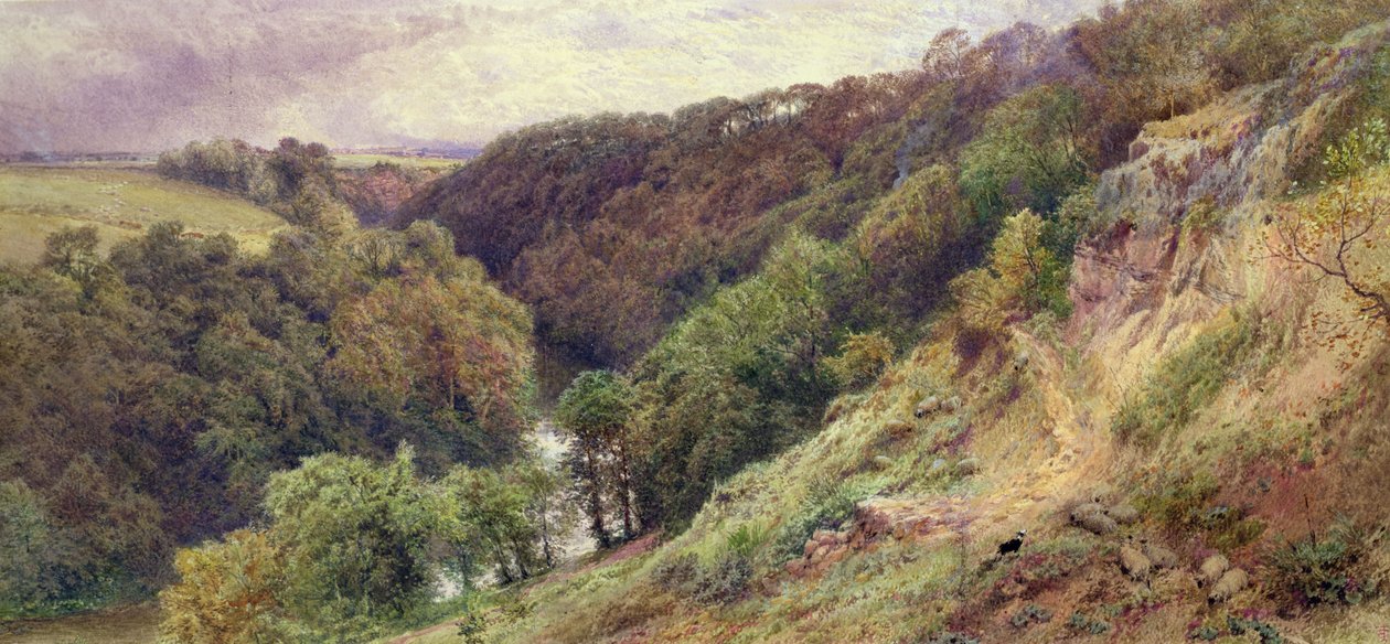 En Dell i Devonshire af Myles Birket Foster