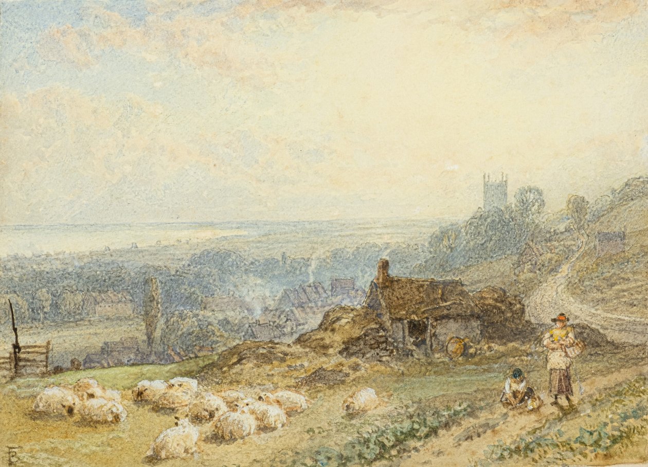Hythe (akvarel) af Myles Birket Foster