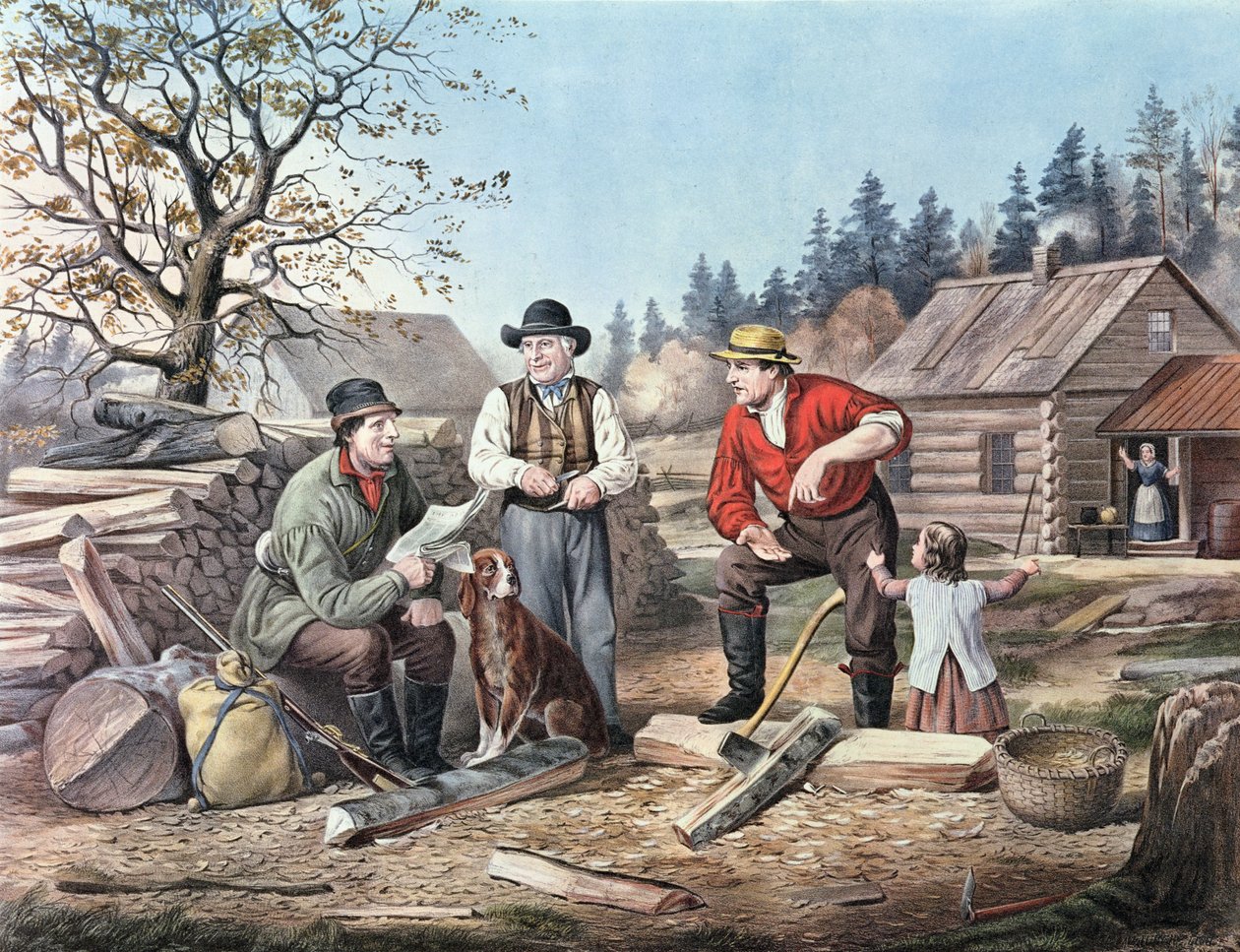Argumentation - de seneste nyheder, 1855 af N. and Ives, J.M. Currier